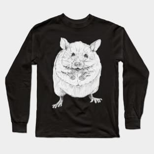 Brian the Mouse on Pink Long Sleeve T-Shirt